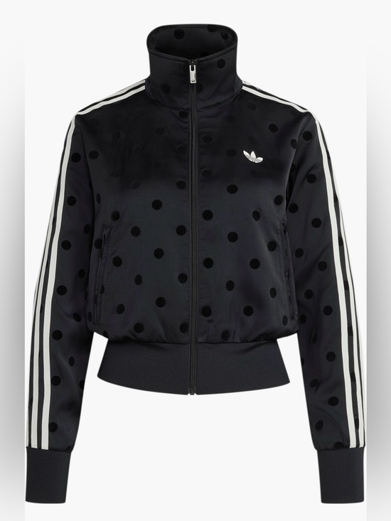 adidas Jackets & Blazers - ADIDAS NWT SATIN POLKA DOTS TT TRACK TOP JACKET